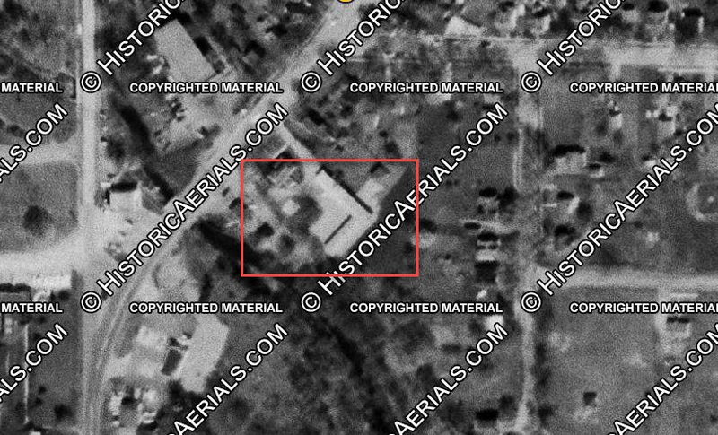 New Michigan Motel (Barnes Motel) - 1958 Aerial (newer photo)